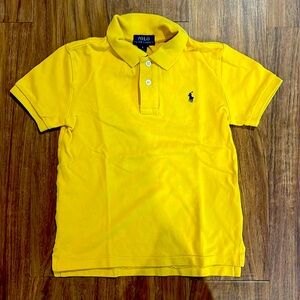 Polo Ralph Lauren boys yellow collared shirts 6